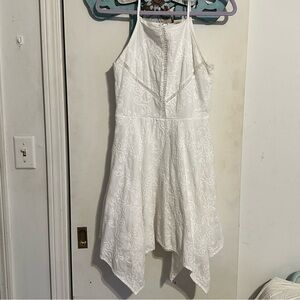 Altar'd State White Lace Mini Dress